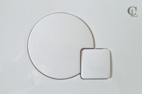 Клавиша смыва механическая CeramaLux PC-014 цвет белый глянцевый