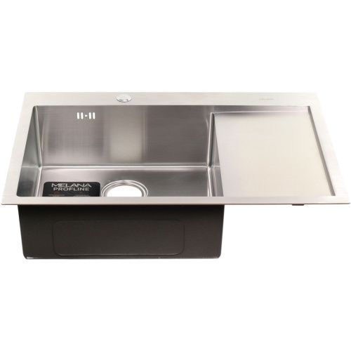 Кухонная мойка Melana ProfLine D7851H-L сатин 78х51 цвет сатин поверхность матовая