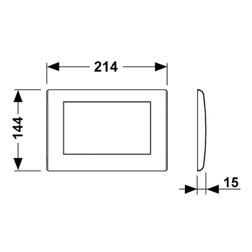 Панель смыва механическая Tece TECEplanus 9240310 цвет нержавеющая сталь - фото 2