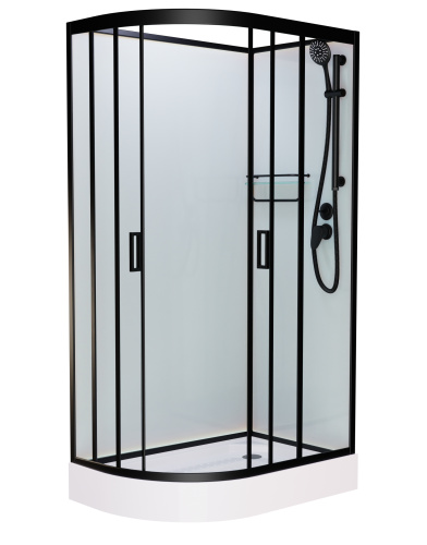 Душевая кабина Frank 914014 100х80 без крыши ориентация правая