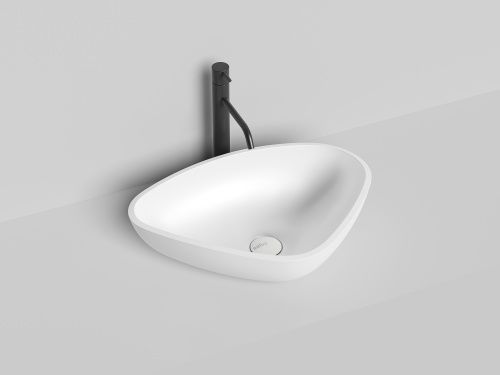 Раковина из искусственного камня S-Sense Salini Gloria 1102106G 60х40 накладная цвет белый