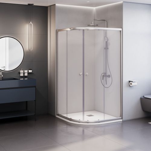 Душевой уголок RGW Dolphin 28912900-11 100х100 стекло прозрачное профиль хром глянцевый без поддона