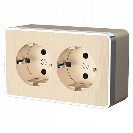 Розетка Werkel Gallant Шампань рифл (Галлант Шампань рифл) 4690389164682