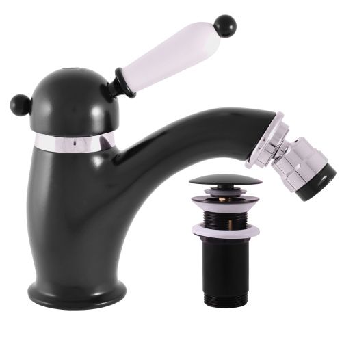 Смеситель RavSlezak LABE L545.5KCMATC на биде черный матовый