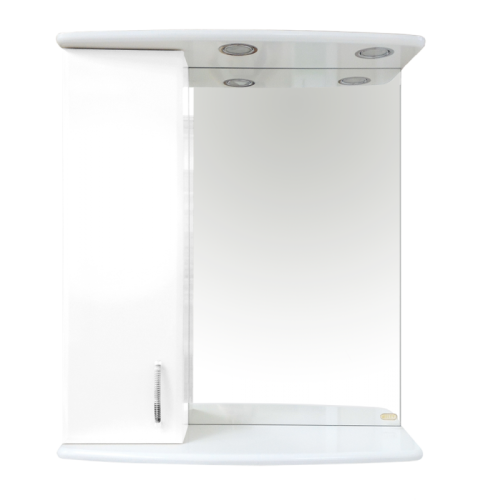 Зеркало-шкаф Misty Зеркала-шкафы Э-Аст04060-01СвЛ 62х19х72 подвесной цвет белый