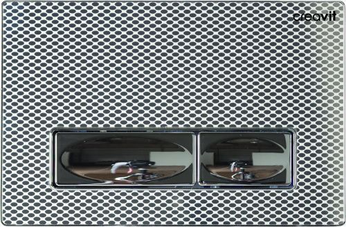 Клавиша смыва механическая Creavit GP4009.35 цвет хром/белый