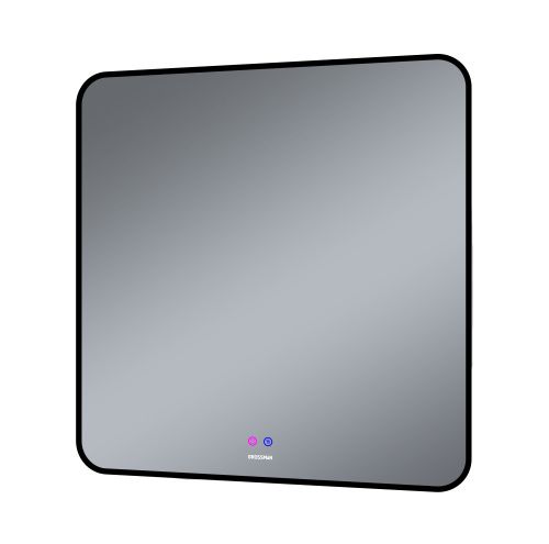 Зеркало в ванную Grossman ELEGANS-норма BLACK 1780802 80х80 цвет Черный