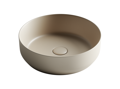 Раковина из сантехнического фарфора Ceramica Nova ELEMENT CN6022MC 40х40 накладная цвет коричневый без отверстий под смеситель
