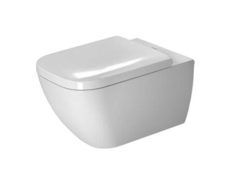 Чаша унитаза подвесная Duravit Happy D.2 2222090000 цвет белый без сиденья безободковая каскадный смыв