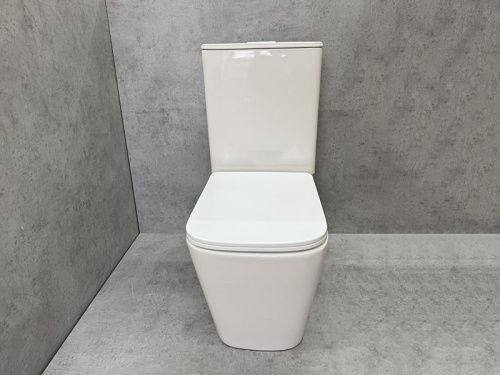 Унитаз напольный с бачком CeramaLux TR2170 белый глянцевый с сиденьем микролифт смыв торнадо