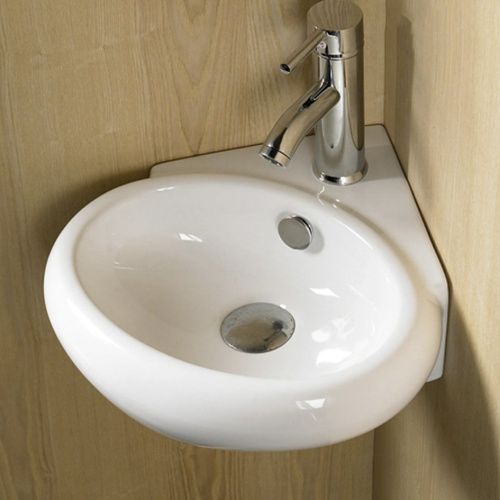 Раковина из сантехнического фарфора Melana E604-805 39х37 подвесная цвет белый 1 отверстие под смеситель