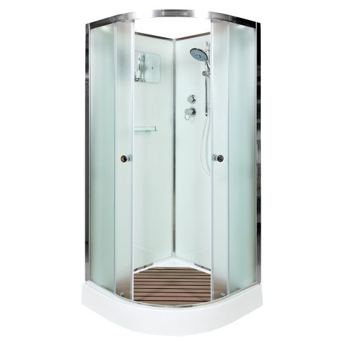 Душевая кабина AvaCan D09 90х90 четверть круга без крыши ориентация универсальная