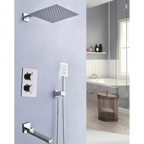 Душевая система ALMAes Weber TVZ-0806 встраиваемая цвет хром с термостатом