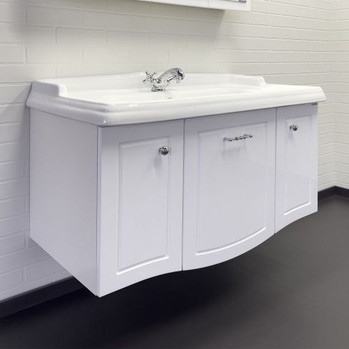 Тумба с раковиной Comforty Палини 00-00019754CF 102х49х62 подвесная цвет белый