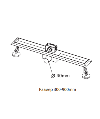 Душевой лоток AltroBagno Livello AltroBagnoLivello071240BC напольный - фото 3