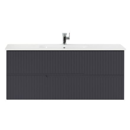 Тумба под раковину Cezares DUET DUET-1200-2C-SO-GR-P 117х45х50 подвесная цвет серый