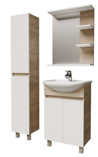 Раковина из сантехнического фарфора Rosa Уют 305 56х45 накладная цвет белый 1 отверстие под смеситель