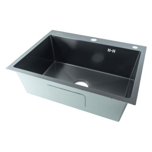 Кухонная мойка Fmark FSC6050Q 60х50 цвет графит поверхность матовая