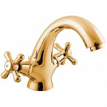 Смеситель RavSlezak MORAVA RETRO MK129.5KZ на раковину золото