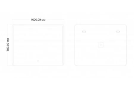 Зеркало в ванную Art&Max VITA AM-Vit-1000-800-DS-F 100х80 - фото 2