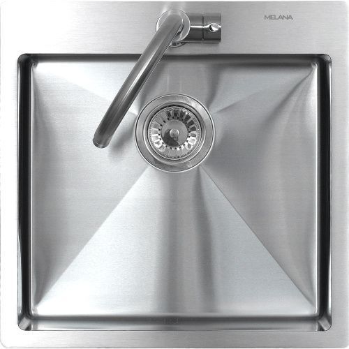 Кухонная мойка Melana ProfLine MLN-R5050H 50х50 цвет сатин поверхность матовая
