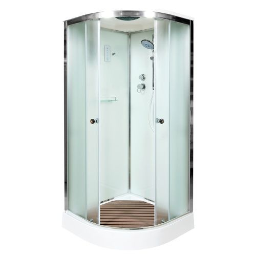 Душевая кабина AvaCan D011SEL 110х110 четверть круга с крышей ориентация универсальная