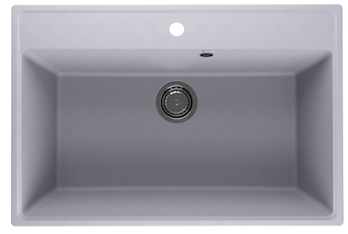 Кухонная мойка Ulgran Quartz Forte 760-05 76х51 цвет серый поверхность матовая