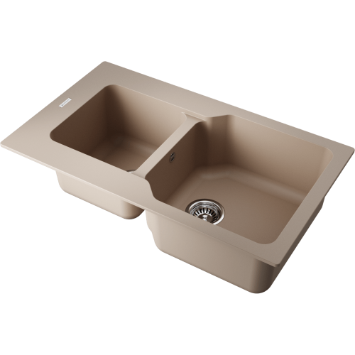 Кухонная мойка Omoikiri Maru 86-2 4993286 86х50 цвет бежевый