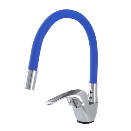 Смеситель для кухни Сантаком StOmega 3398-4 на мойку синий