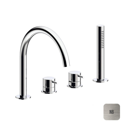 Смеситель Almar E214006.NB на борт ванны никель брашированный/шлифованный