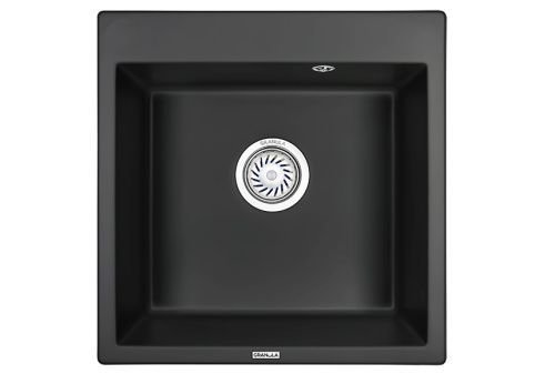 Кухонная мойка Granula 5102, ТУРМАЛИН 51х52 цвет черный поверхность матовая