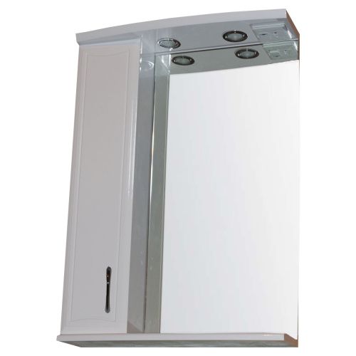 Зеркало-шкаф Loranto Коралл CS00025616 58х18х75 подвесной цвет белый