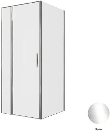 Душевой уголок Allen Brau Priority 3.31025.00 + 3.31043.00 90х90 стекло прозрачное профиль хром глянцевый без поддона