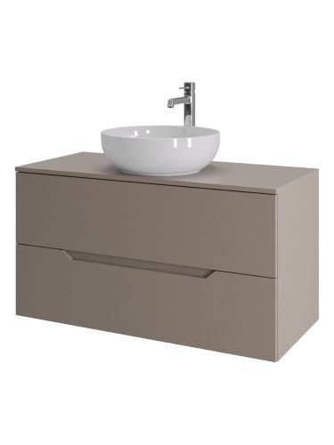 Тумба с раковиной Orange Line Li-100TuLMDF+B07-420W 101х46х67