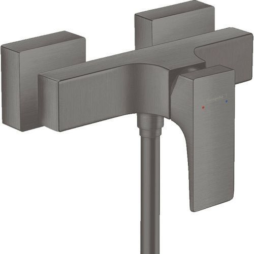 Смеситель Hansgrohe 32560340 настенный хром черный шлифованный/брашированный