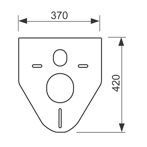 Прокладка звукоизолирующая для подвесного унитаза и биде Tece TECEprofil 9200010 - фото 2