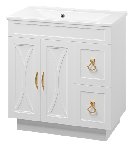 Тумба под раковину Misty Амбра П-Амб0080-011-2Я 77х44х80 напольная