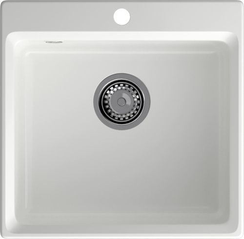 Кухонная мойка Granfest Level LV-510 иней 51х50 цвет белый поверхность матовая