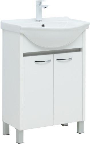 Тумба под раковину Aquanet Донна 00294390 56х30х70 напольная цвет белый