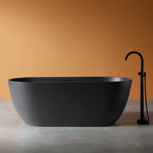 Ванна из искусственного камня Abber Frankfurt AM9941B 170х75 отдельностоящая овальная с каркасом