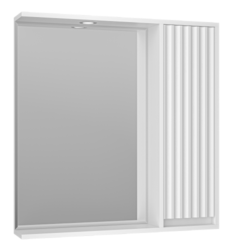 Зеркало-шкаф Brevita Balaton BAL-04080-01-П 78х14х80 подвесной цвет белый