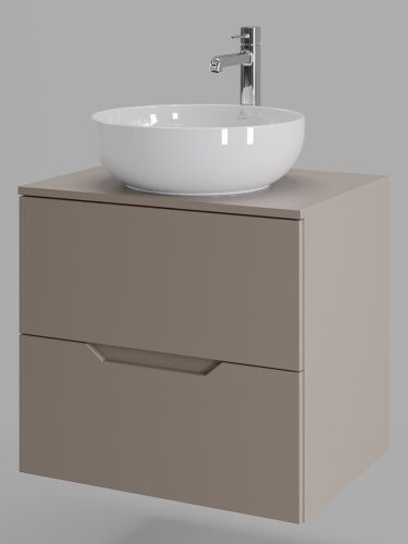 Тумба с раковиной Orange Line Li-60TuLMDF+B07-420W 61х46х69