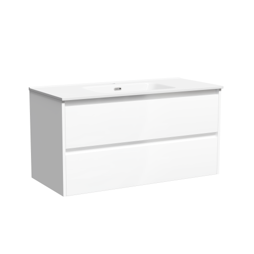 Тумба под раковину Sancos Libra LB100W 99х45х50 подвесная цвет белый