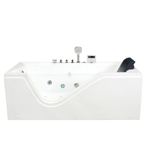Ванна акриловая гидромассажная Gemy G9055 K L 181х90 пристенная прямоугольная с каркасом