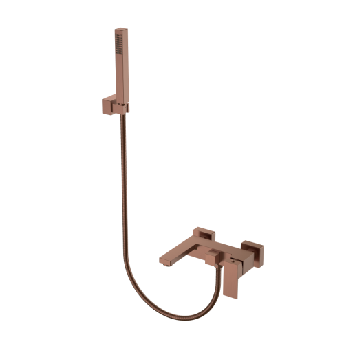 Смеситель Boheme Qubic 473-BRB настенный бронза брашированная