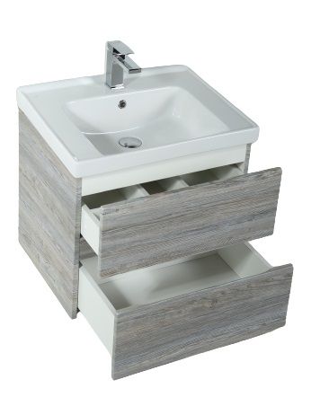 Тумба под раковину Art&Max TECHNO AM-Techno-700-2C-SO-LW635 67х46х50 подвесная цвет сосна - фото 3