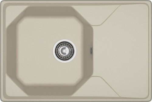 Кухонная мойка Granfest Unique U-740L топаз 74х50 цвет серый поверхность матовая