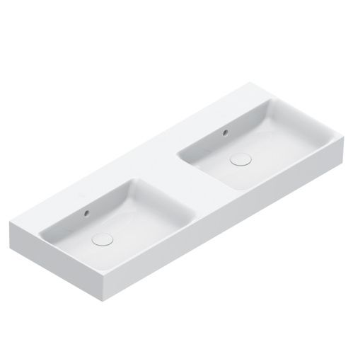 Раковина керамическая Catalano Premium 120 см 221220001 подвесная цвет белый без отверстий под смеситель