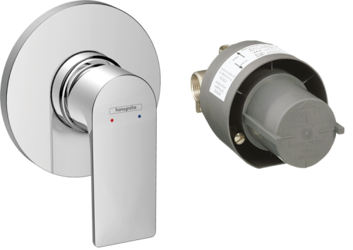 Смеситель Hansgrohe Rebris E 72658000 настенный встраиваемый хром