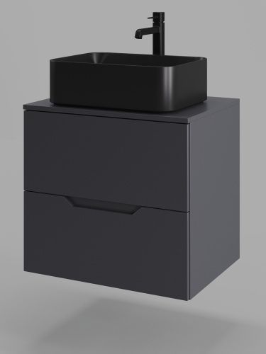 Тумба с раковиной Orange Line Li-60TugMDF+B02-460MB 61х46х70